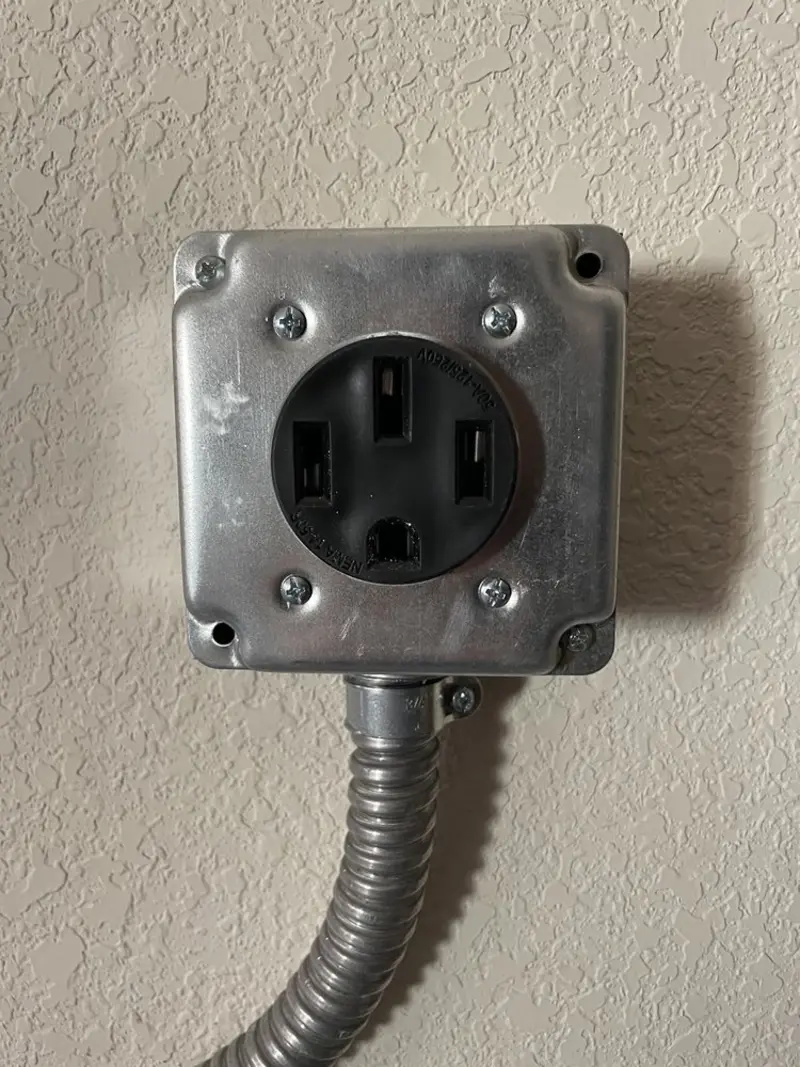 NEMA 14-50 outlet installed for Smart Home Electrical in Hueytown